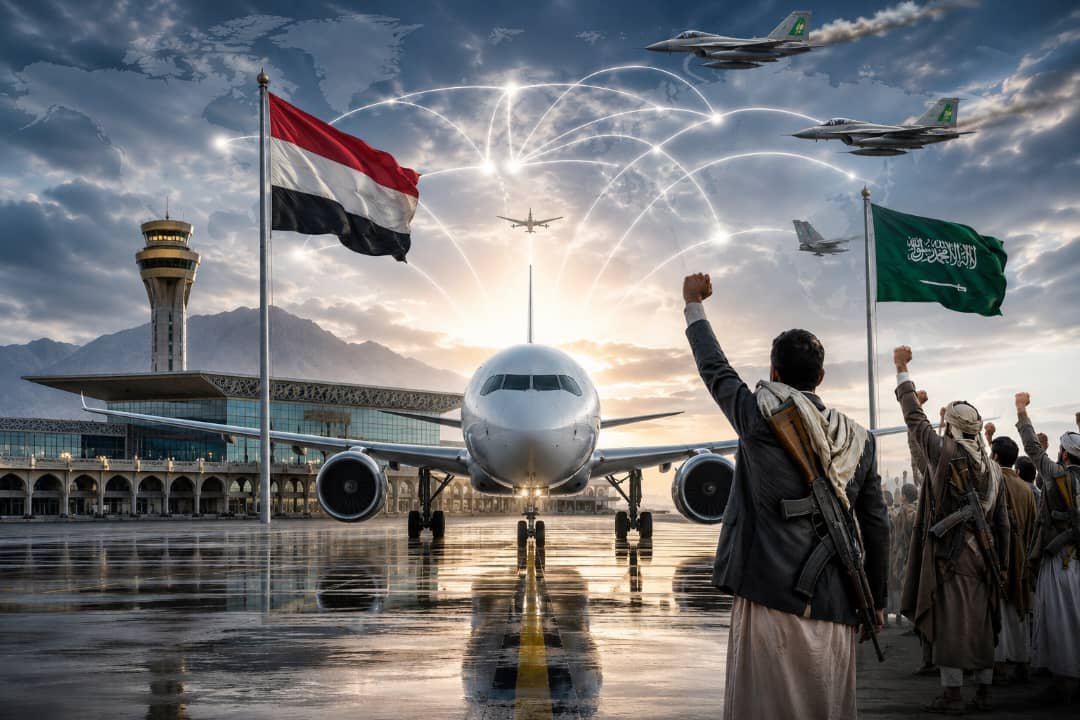 الحوثيون: مطار صنعاء سيبدأ باستقبال رحلات من مختلف بلدان العالم.. وأي اعتراض لها سيقابل برد شامل.